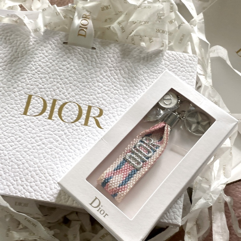 Dior Pink and Blue Key Holder